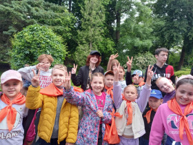 11 июня ребята туристического отряда провели квест в ландшафтном парке с детьми.