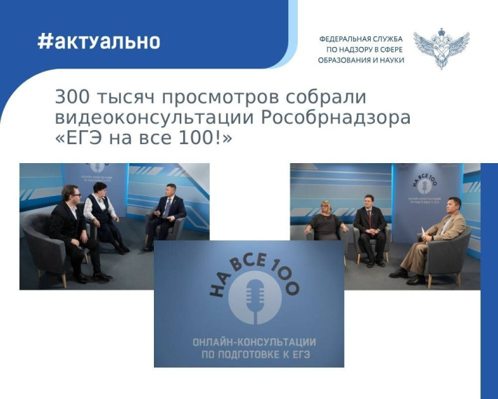 Цикл из 12 видеоконсультаций «ЕГЭ на все 100!».