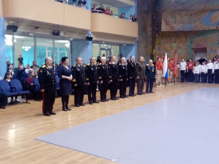 Церемония принятия кандидатов в ряды ВВПОД «Юнармия».