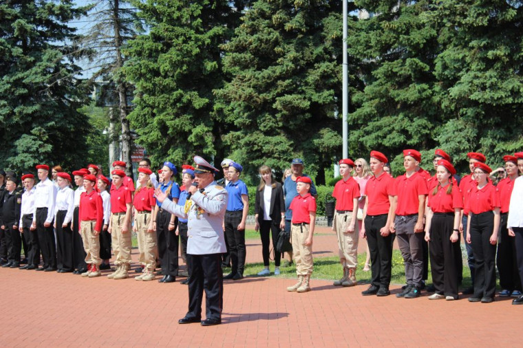 Церемония посвящения в ряды Всероссийского детско-юношеского военно-патриотического общественного движения  «Юнармия».